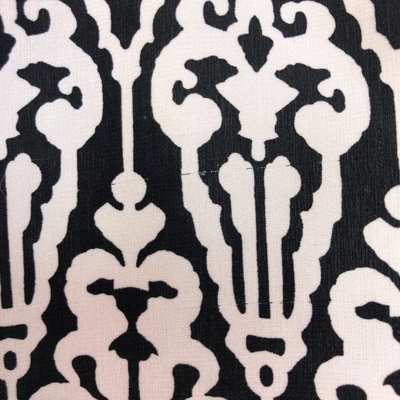 THML Anthropologie B&W Damask w Red Embroidery Top - Picture 6 of 6